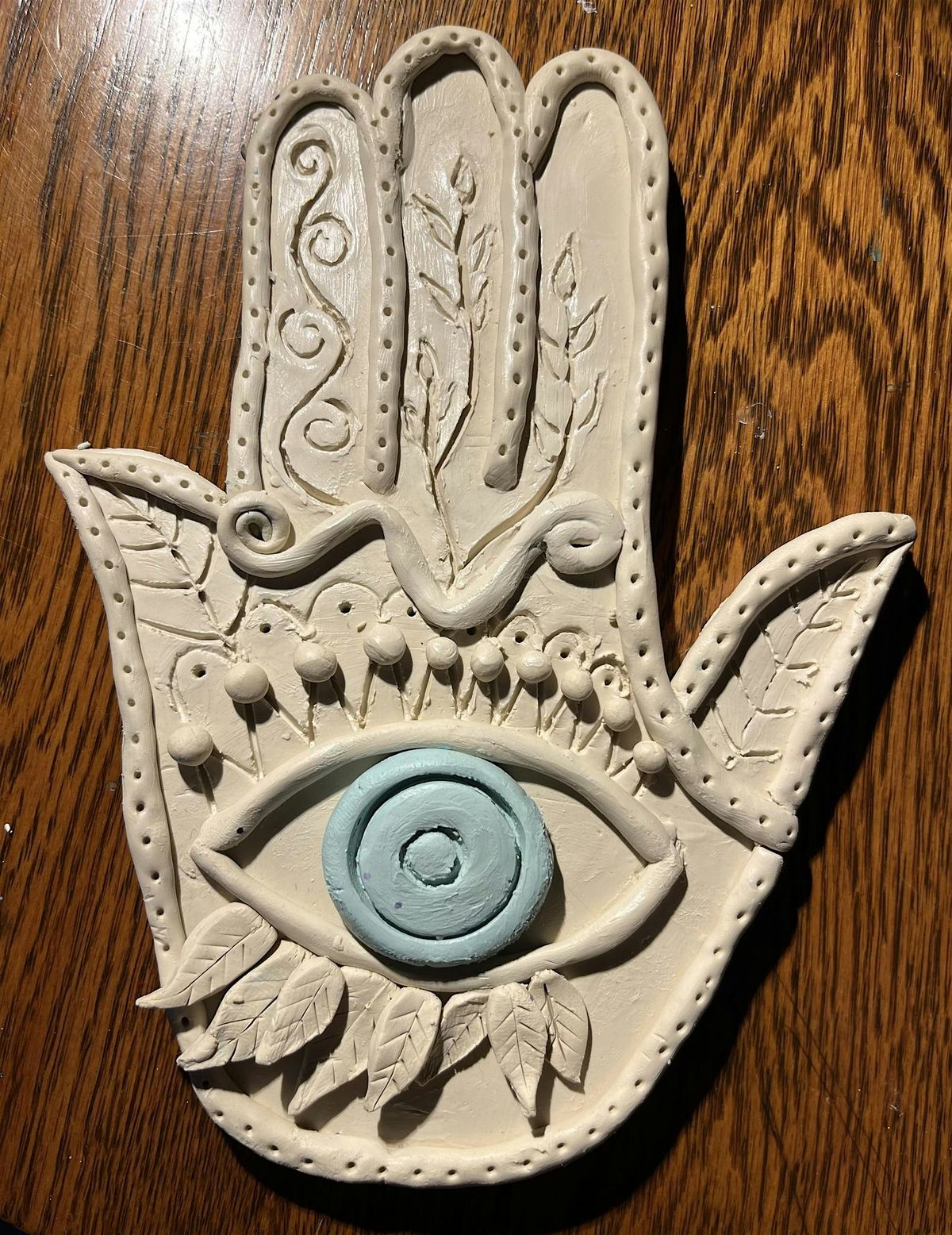 Soul Sisters Art Workshop- CLAY HAMSA ORNAMENT