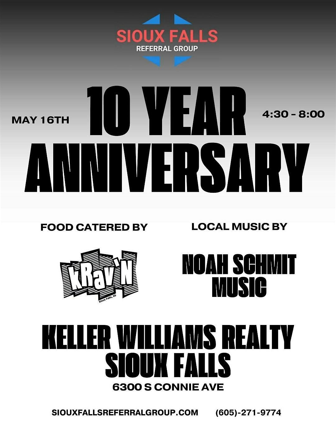Sioux Falls Referral Group 10 Year Anniversary