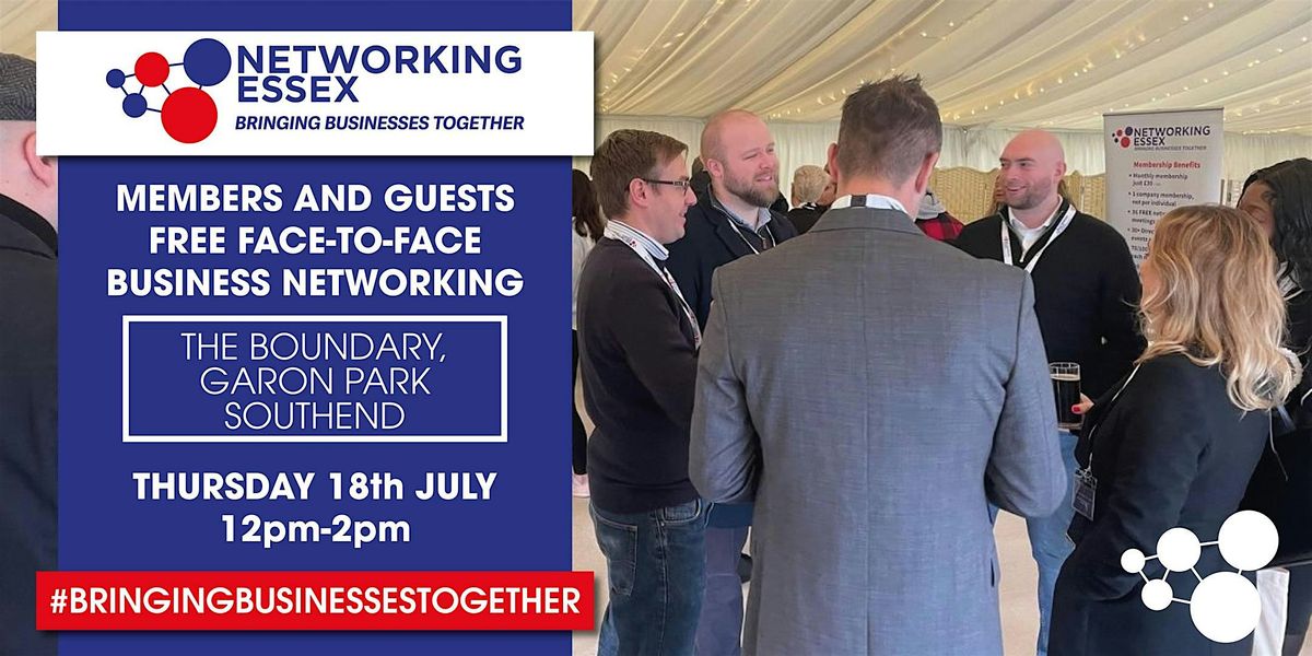 (FREE) Networking Essex in Southend Thursday 18th July 12pm-2pm