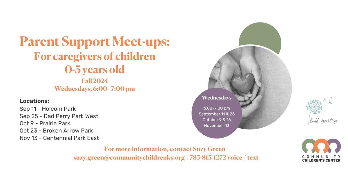 Parent Support Meet Up - Prairie Park