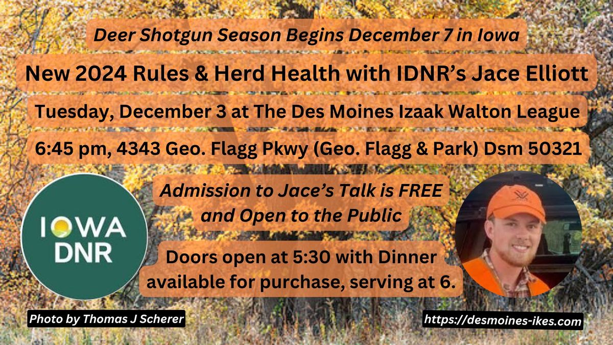 New 2024 Rules and a Herd Health Update with IDNR's Jace Elliott - December 3