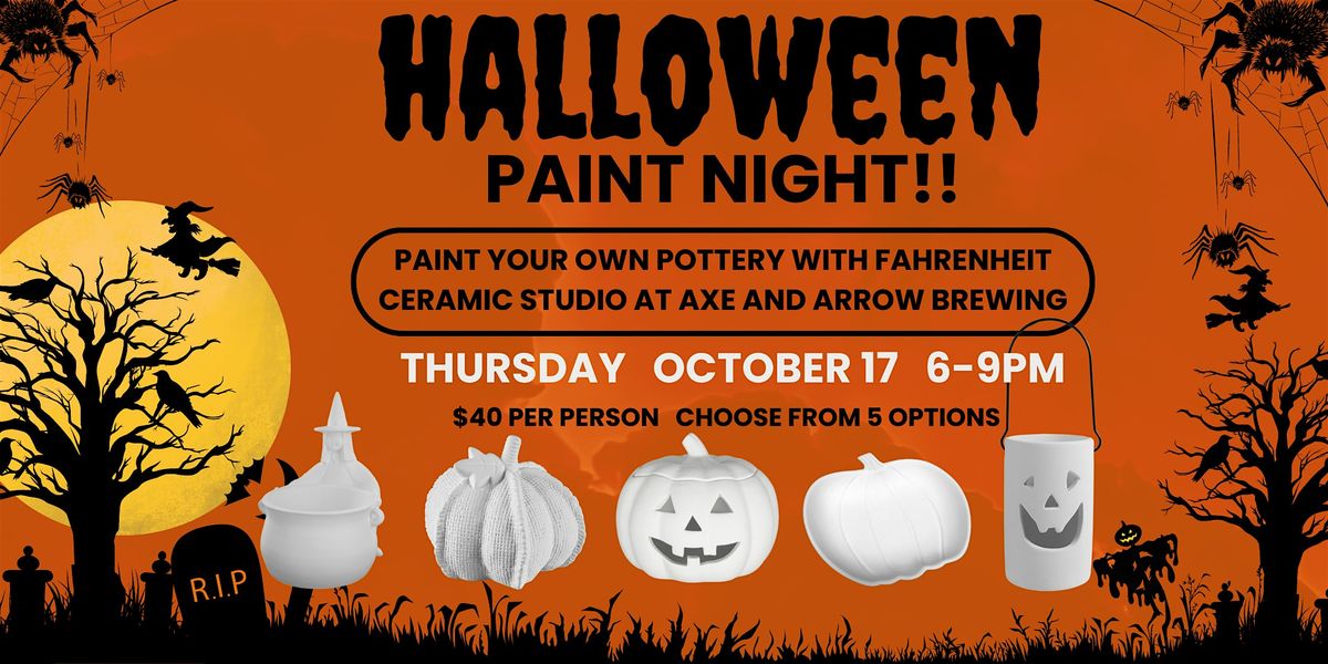 Halloween Paint Night at Axe and Arrow Brewing