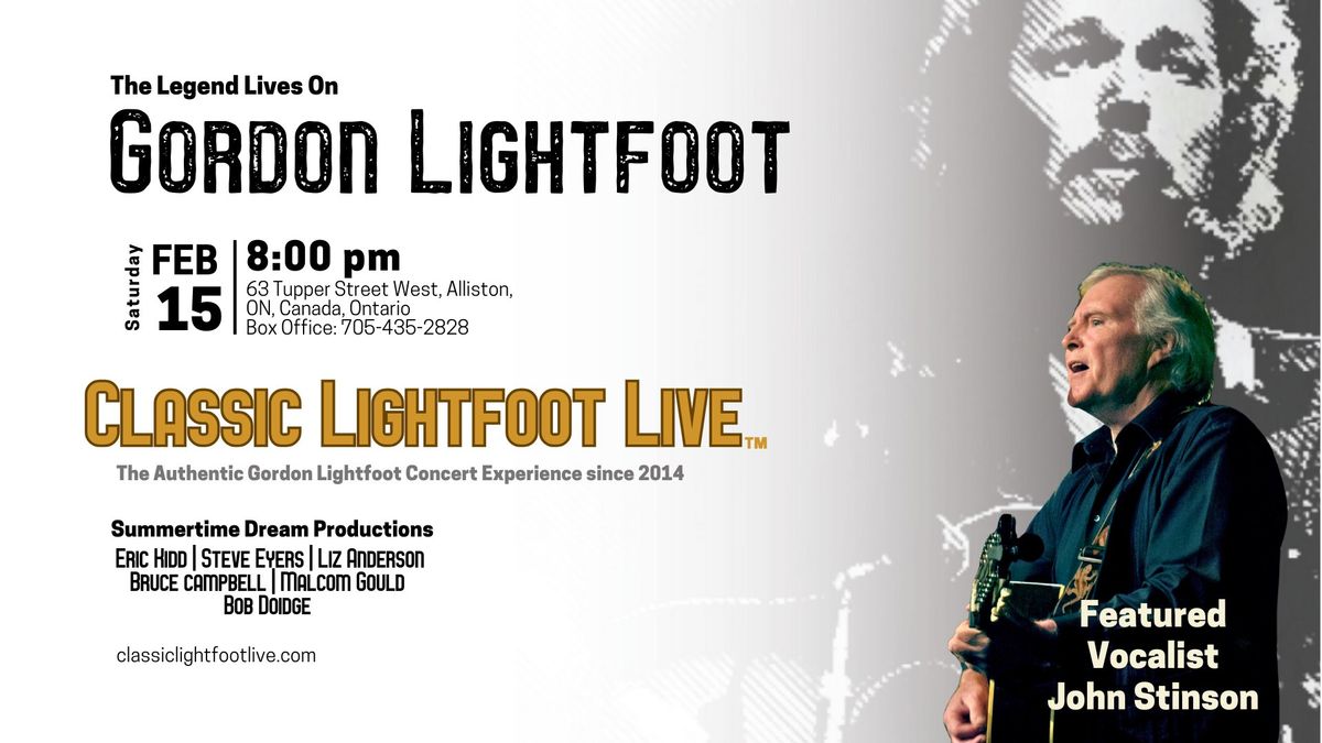 Classic Lightfoot Live, Alliston ON