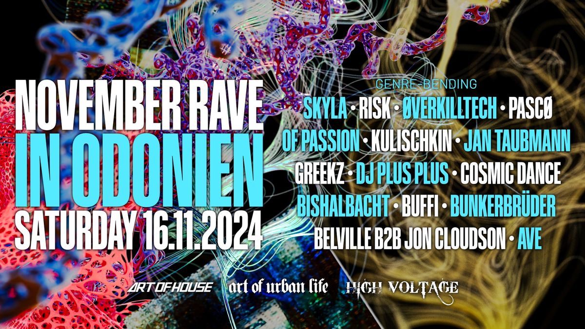 November Rave in Odonien ART OF URBAN LIFE X ART OF HOUSE SA 16.11.2024