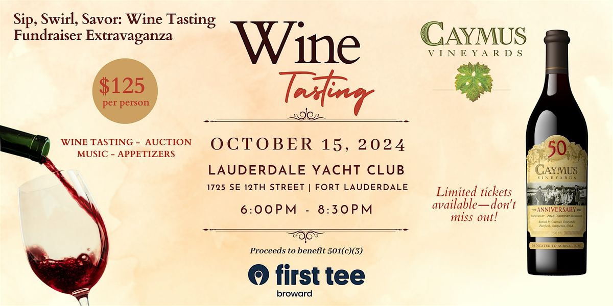 Sip, Swirl, Savor:  Wine Tasting Fundraiser Extravaganza