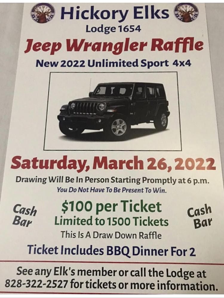 Jeep Wrangler Raffle