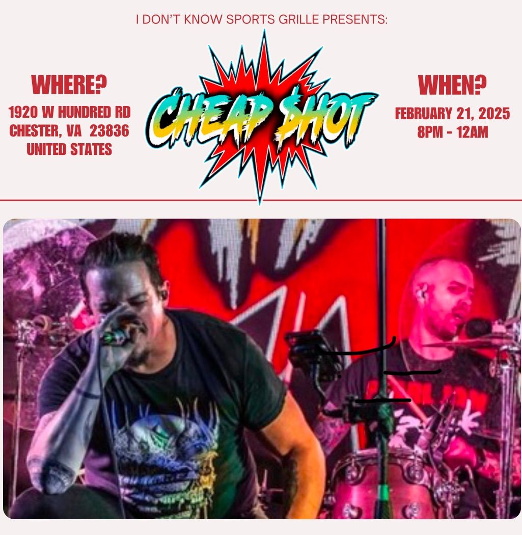 Cheap Shot rocks @ I Don\u2019t Know Sports Grille!