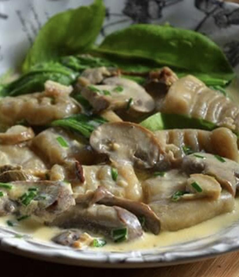 Porcini Infused Gnocchi , Homemade Fonduta Sauce, Vince's Gourmet