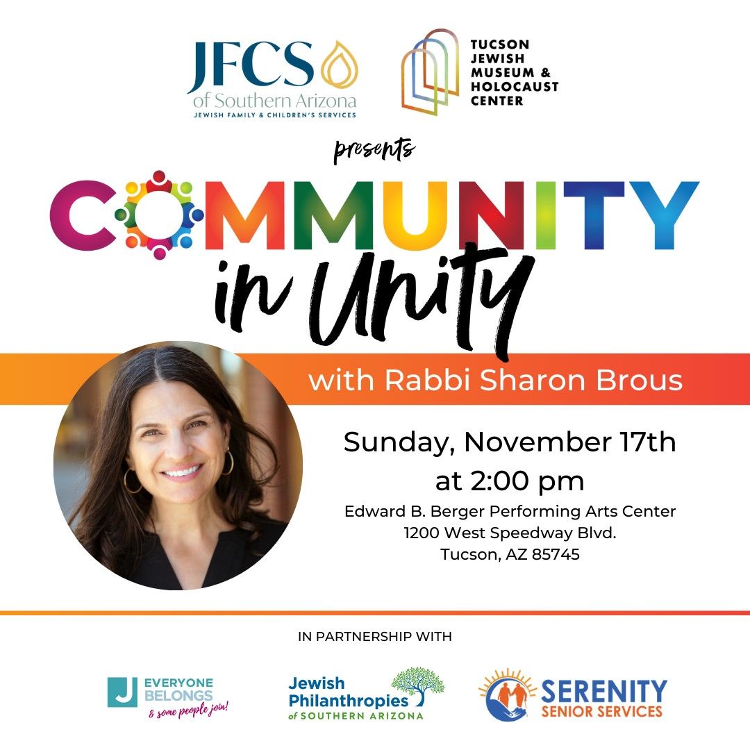 Community in Unity with Rabbi Sharon Brous