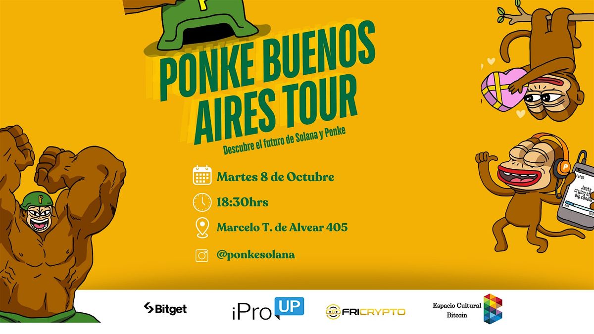 PONKE Buenos Aires Tour: Descubre el futuro de Solana y Ponke