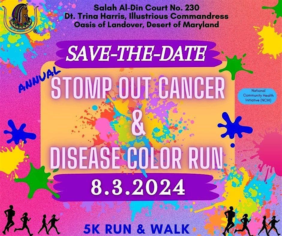 Stomp Out Cancer & Diease Color 5k Run