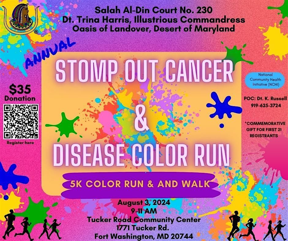 Stomp Out Cancer & Disease Color 5k Run