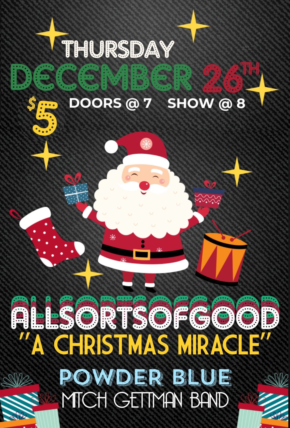 ASOG "A Christmas Miracle" with Powder Blue & Mitch Gettman Band