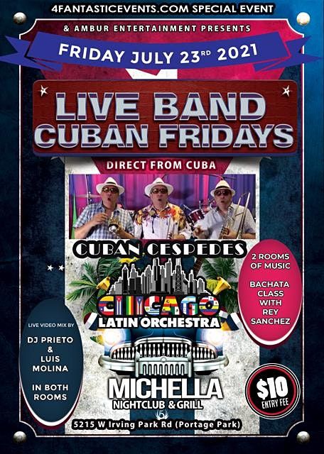 Cuban Cepedes  Live Cuban Salsa Friday & 2 Rooms of Music