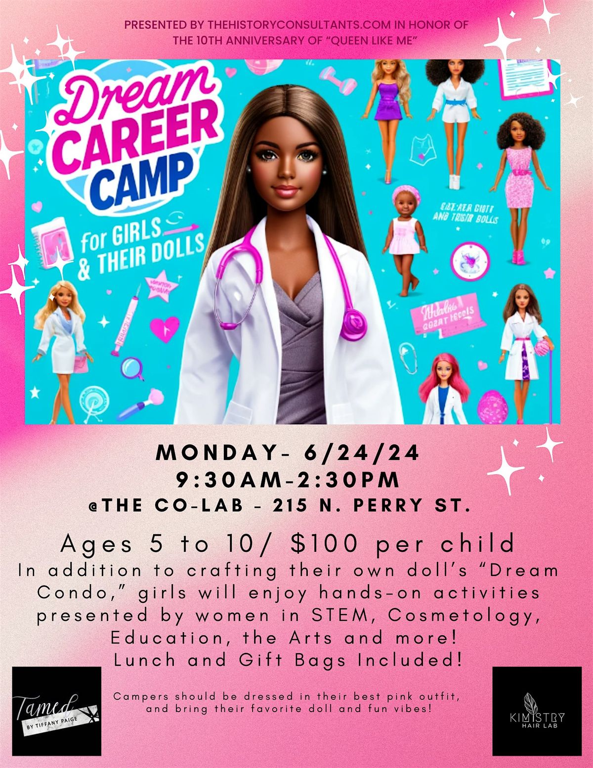 Dream Career Camp for Girls and Their Dolls