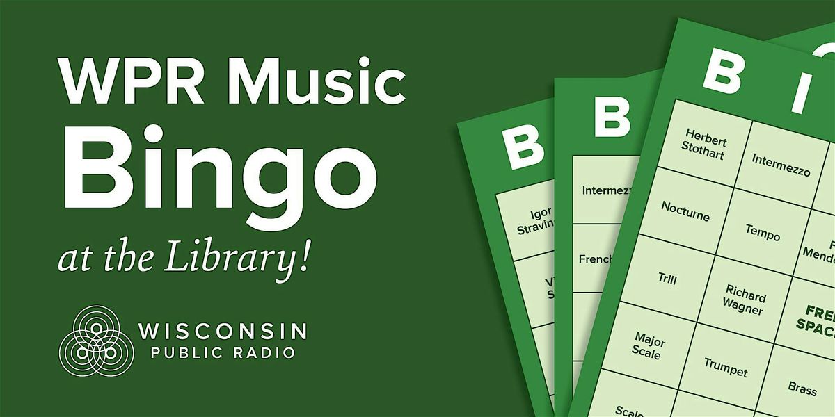 Music Bingo - at the Marathon County Public Library!