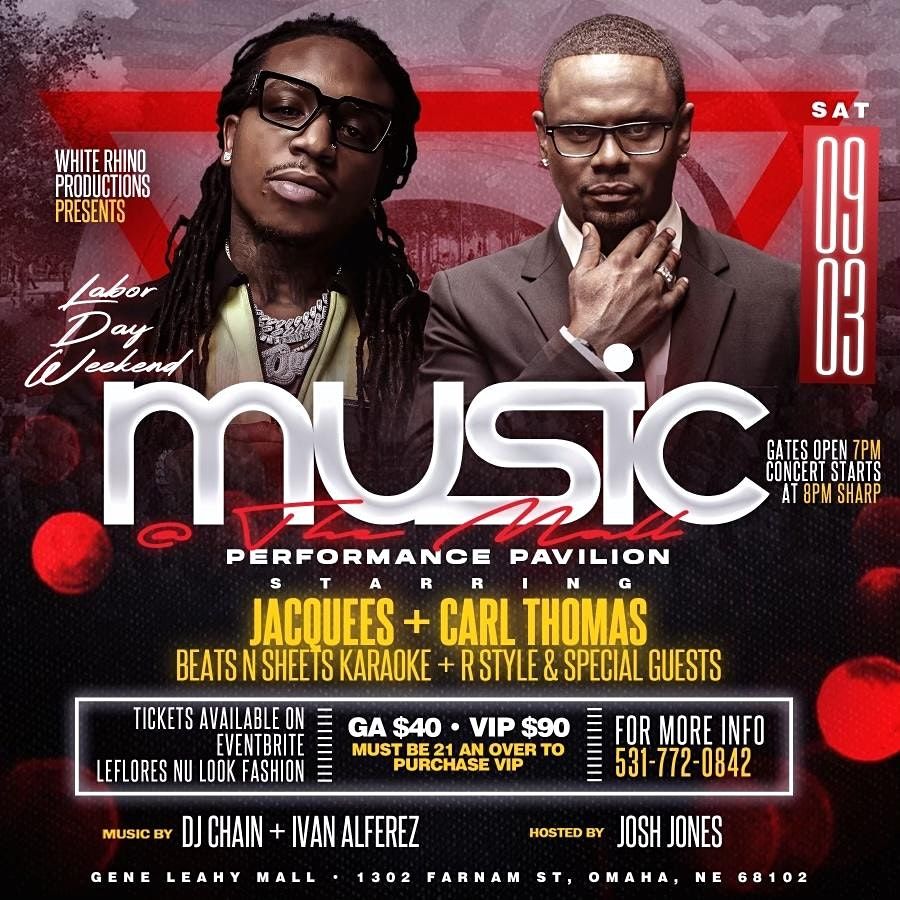 Music at the Mall featuring Jacquees & Carl Thomas Hosted by Josh Jones