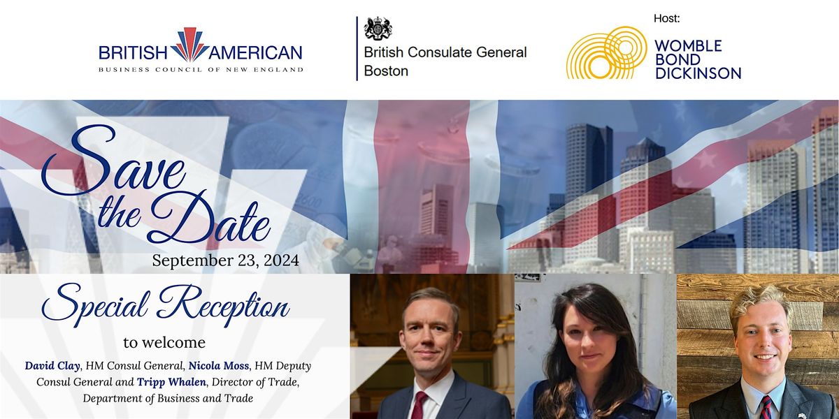 BABCNE Special Event: Welcoming New HM Consul General & Delegation