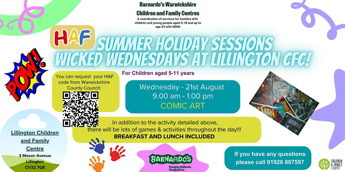 Summer HAF at Lillington Children & Family Centre - COMIC ART Workshop