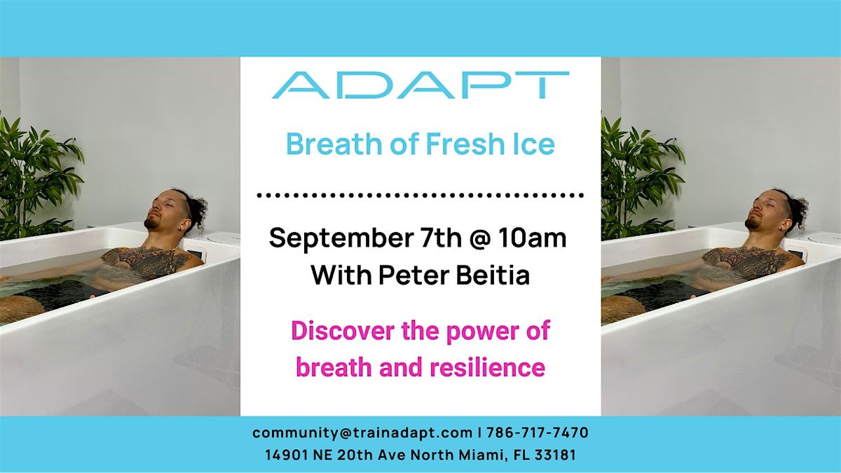 Cold Plunge Seminar: Breath of Fresh Ice