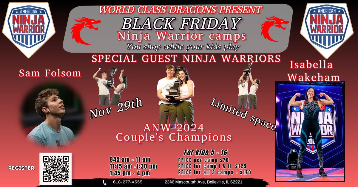 Black Friday Ninja Warrior camps