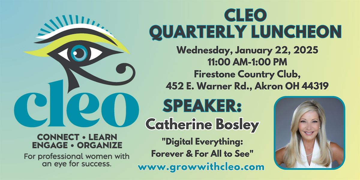 CLEO Quarterly Luncheon - January 2025