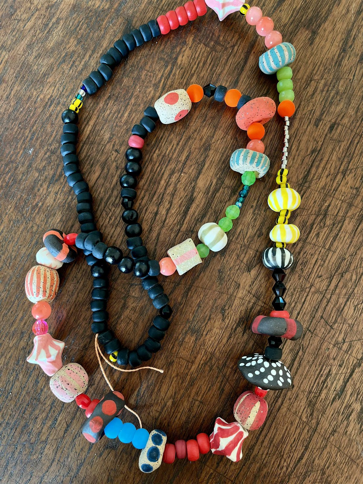 Handmade Clay Bead Necklaces