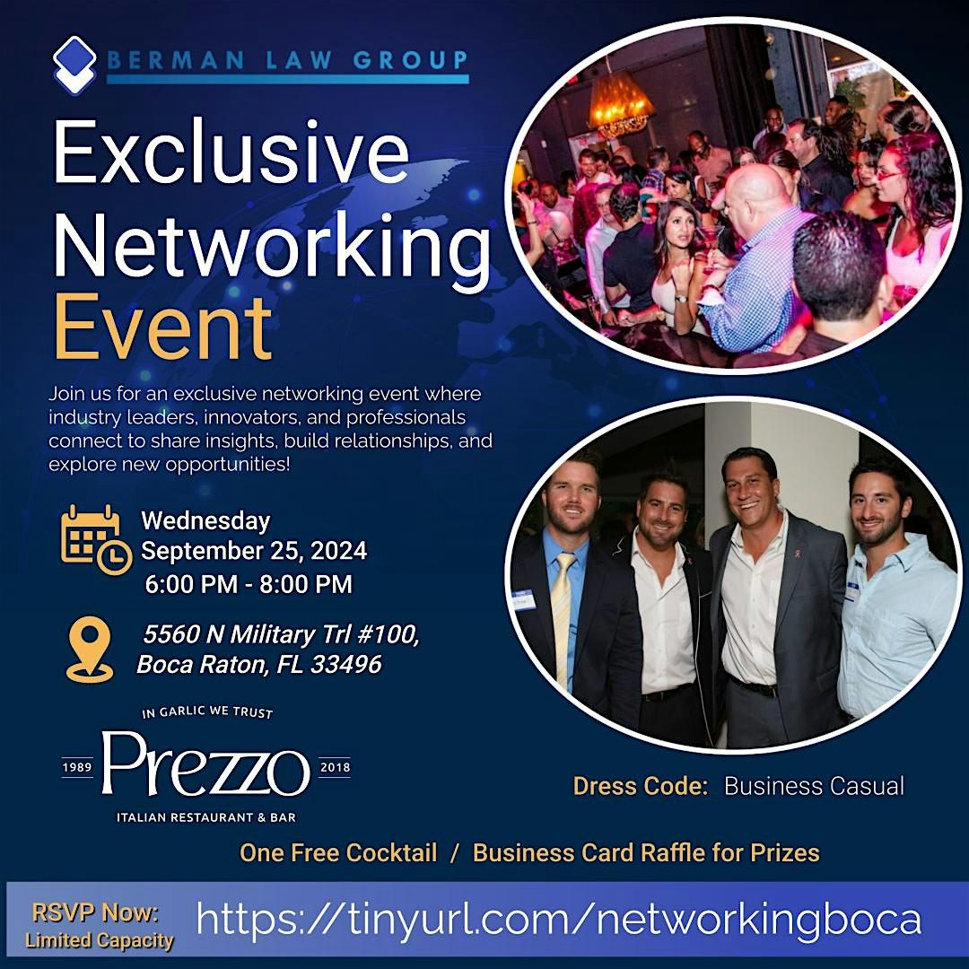 Free Exclusive Networking Event