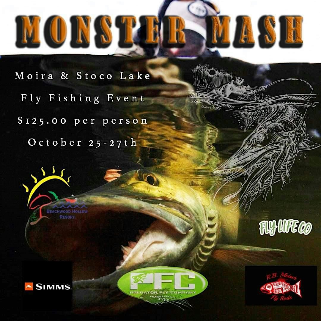 Fly fishing event on Stoco and Moria lake. We fly fish for muskie