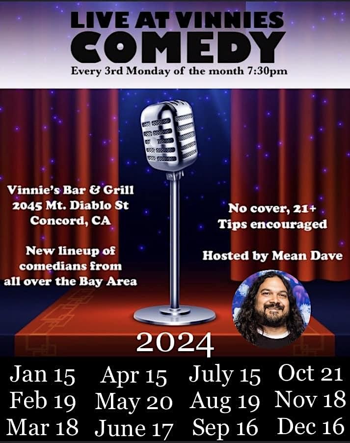 Comedy Night at Vinnies Bar & Grill in Concord