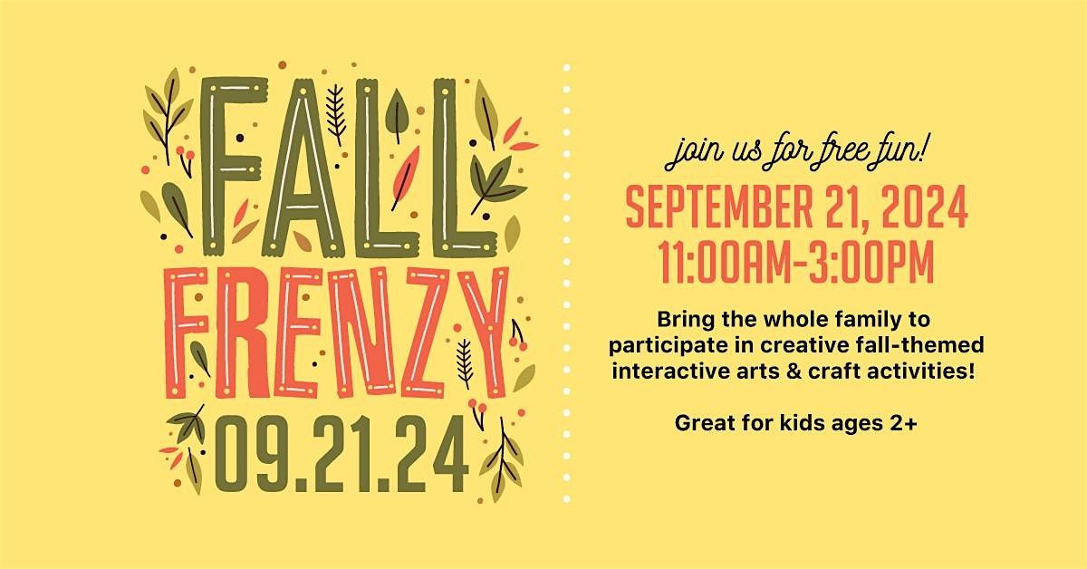 [FREE EVENT] Fall Frenzy: Kids Day!