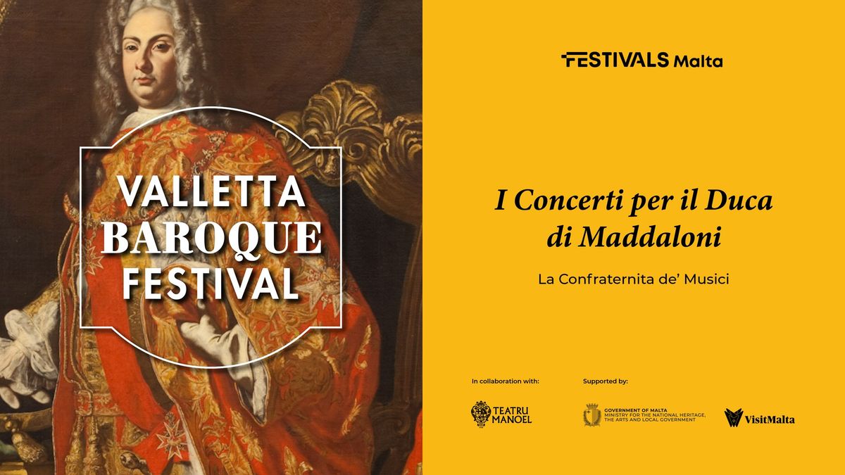 Valletta Baroque Festival 2025 | I Concerti per il Duca di Maddaloni