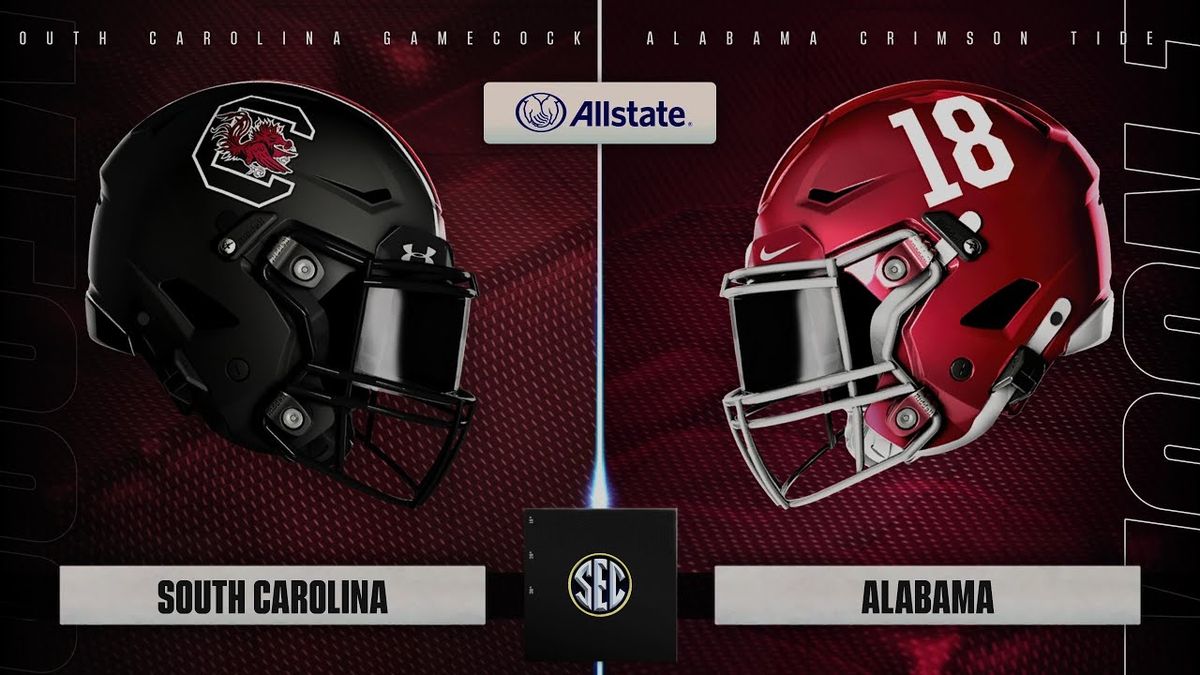 South Carolina Gamecocks at Alabama Crimson Tide Football