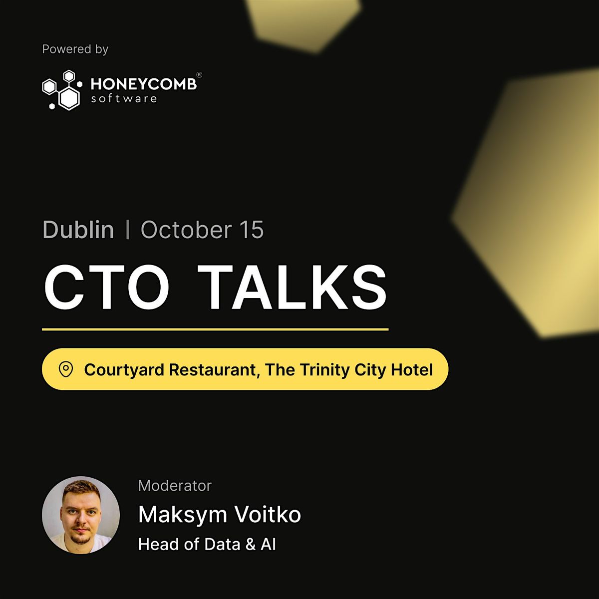 CTO Talks. Dublin | Invite Only