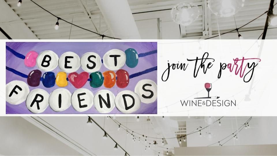 SCHOOLS OUT! Friendship Bracelet on Canvas - All Ages Welcome! | Wine & Design