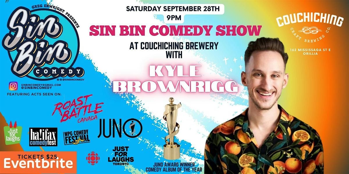 Sin Bin Comedy Show at Couchiching Craft Brewery with Kyle Brownrigg