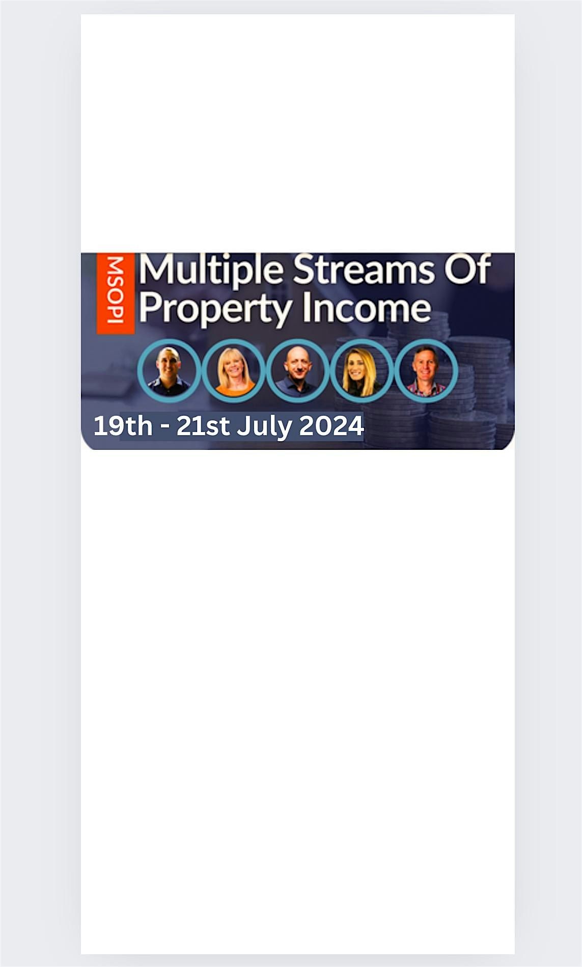 Property Networking Event | Multiple Streams of Property Income