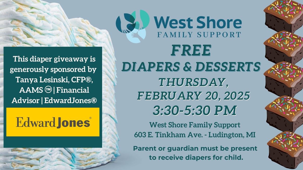 Diapers & Donuts Giveaway in Ludington- sponsored by Tanya Lesinski, Edward Jones Financial Advisor