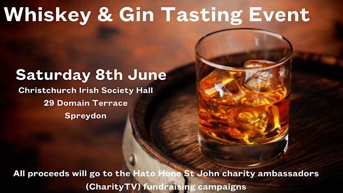 Fundraising event : Whiskey & Gin tasting