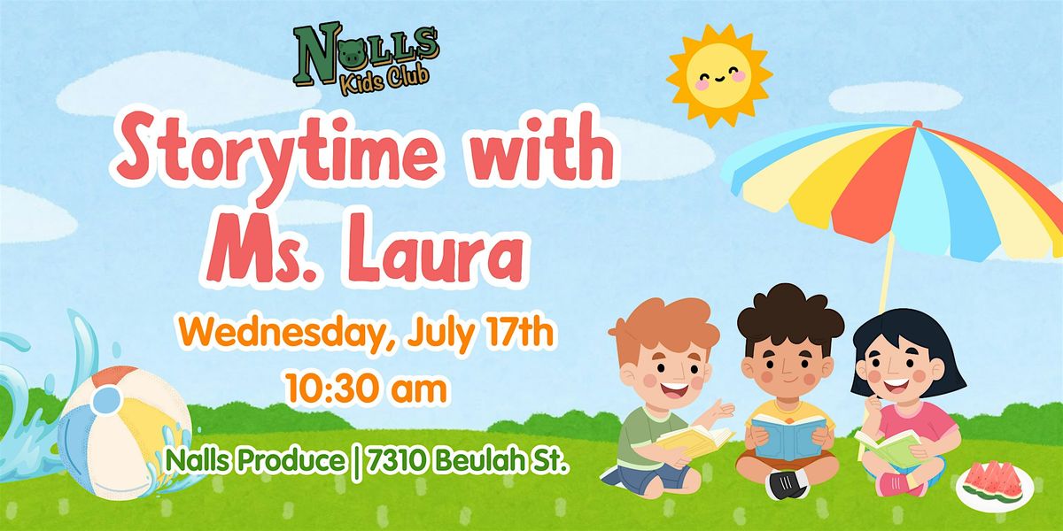 In-Person Storytime with Ms. Laura