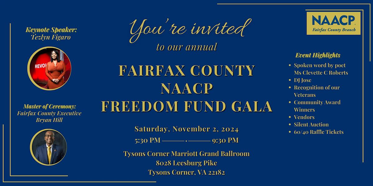 Fairfax County NAACP 2024 Freedom Fund Gala