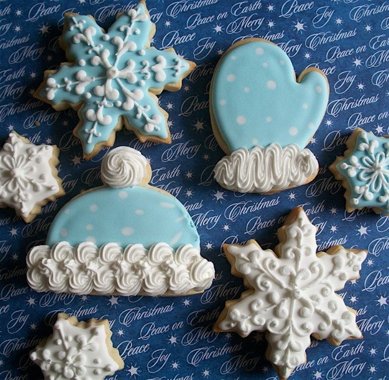 Winter Whimsies: Snowflake, Hat & Mitten Cookie Decorating Workshop