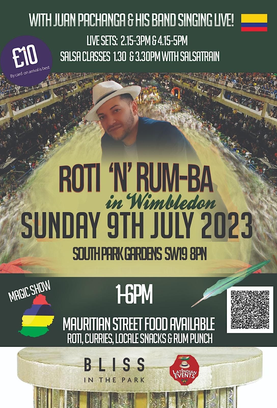 Roti & Rum-Ba, South Park Gardens, London, 9 July 2023