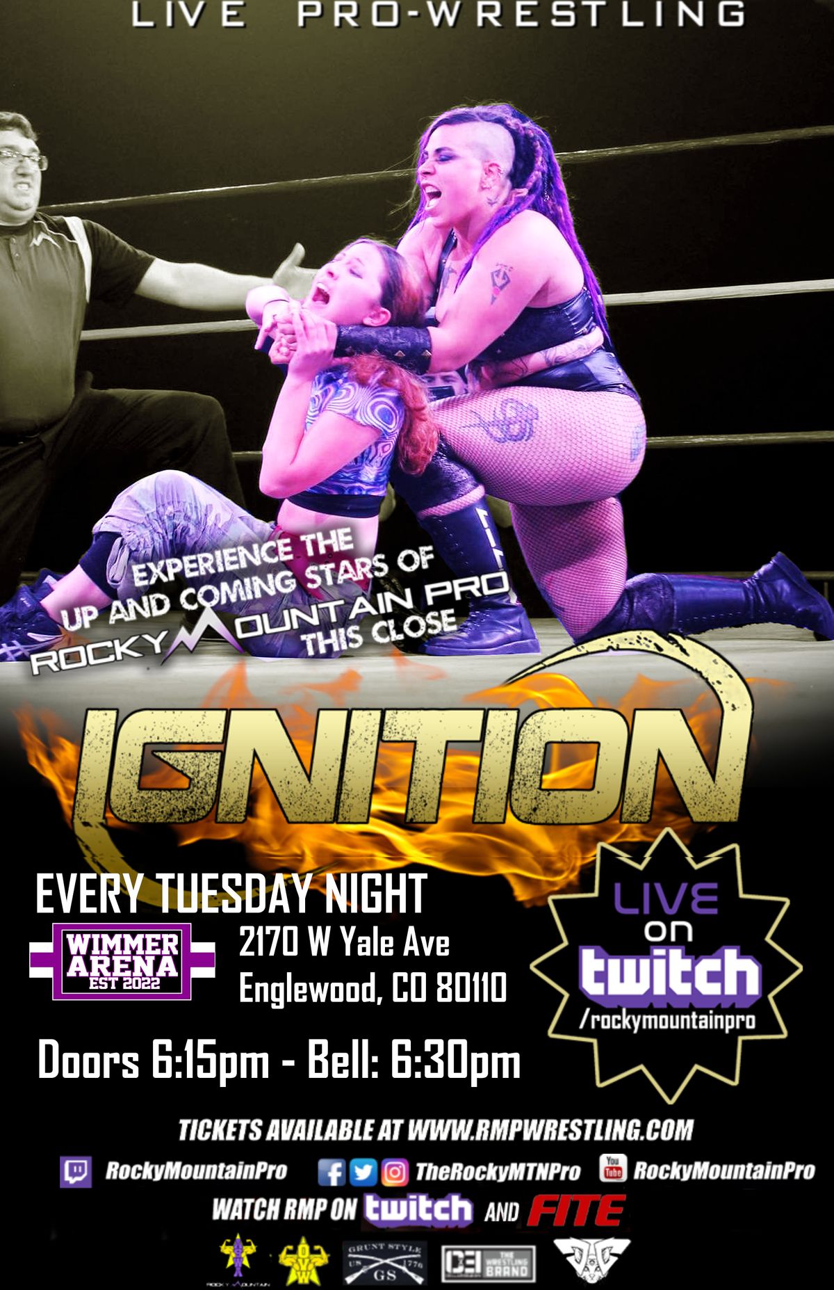 Rocky Mountain Pro IGNITION Live Pro Wrestling