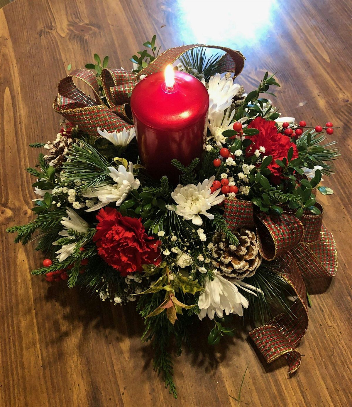 Everlasting Centerpiece with Candle