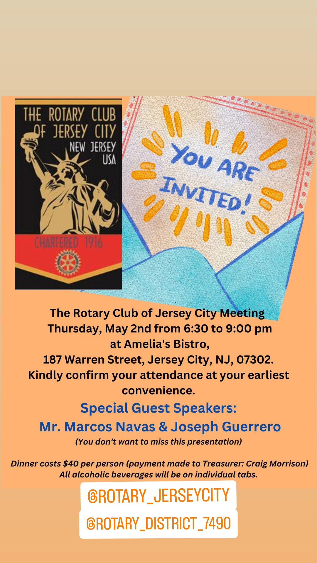 Rotary Club of Jersey City May Meeting