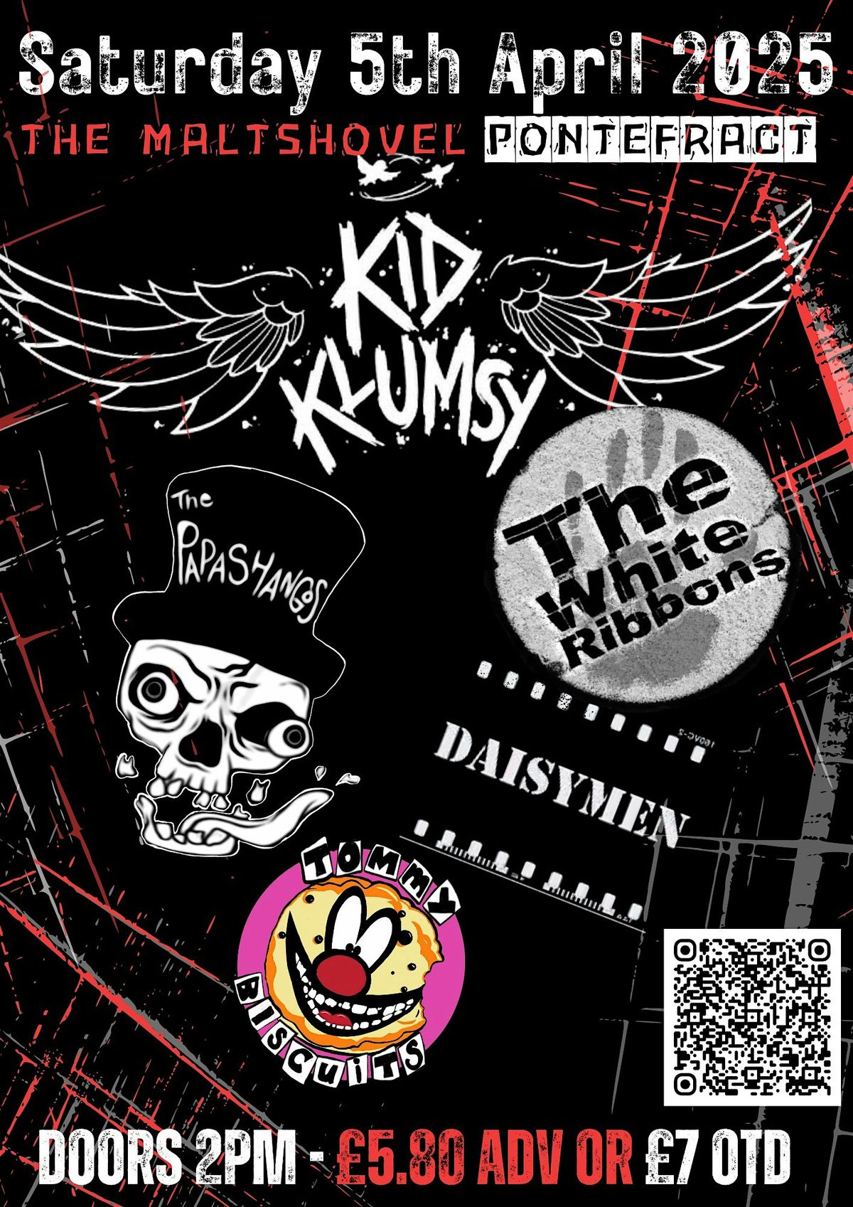 Kid klumsy +  Graffiti club + Papashangos + Daisymen + Tommy Biscuits