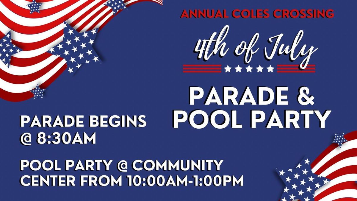4th of July Pool Party - post parade