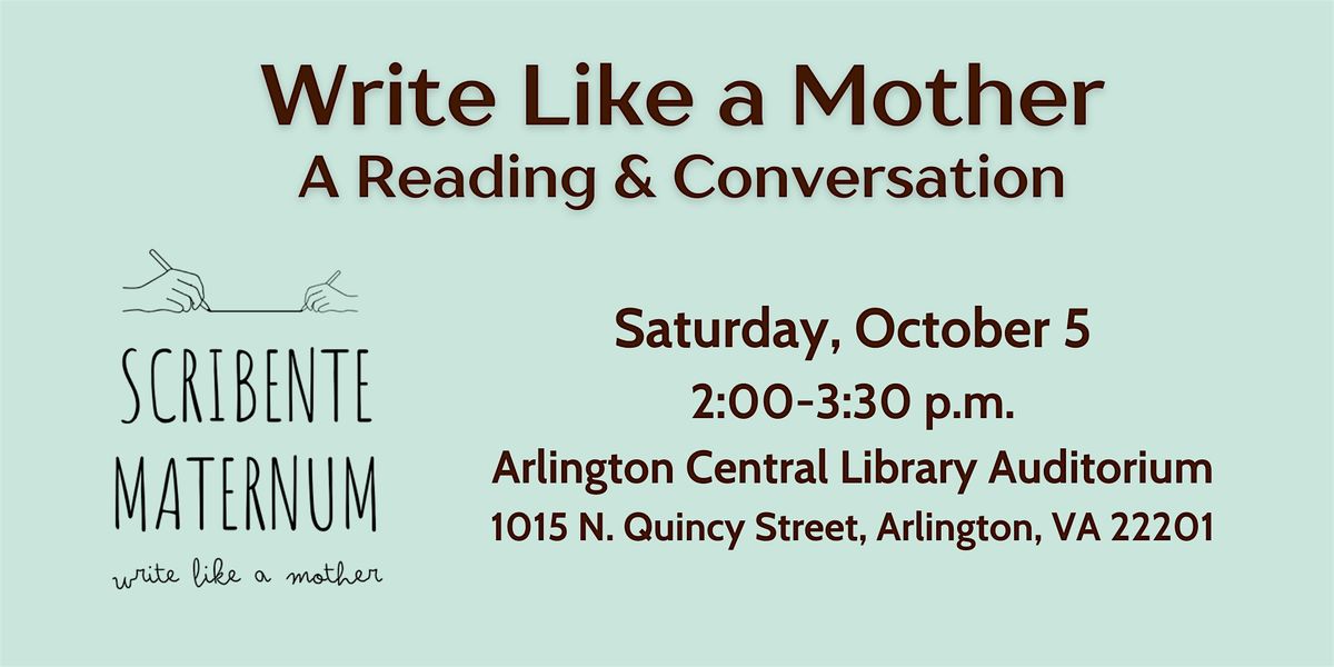 Write Like a Mother Reading & Conversation