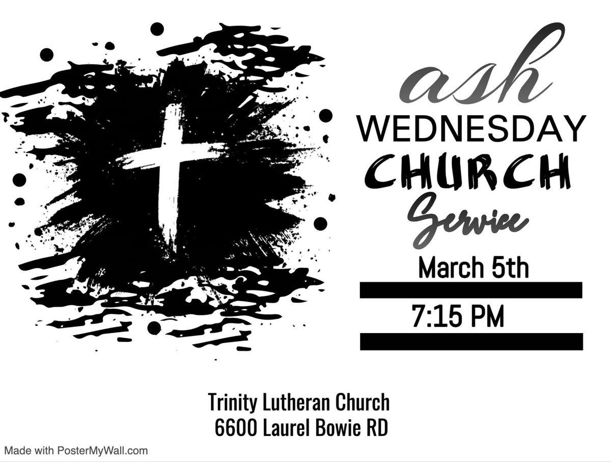 Ash Wednesday Service